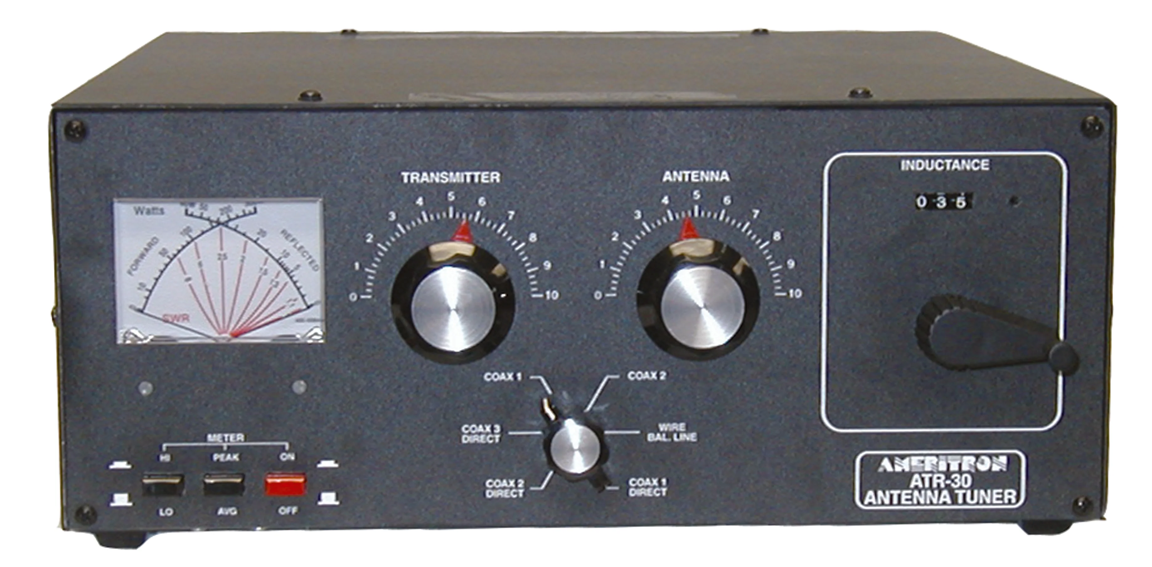 ATR-30 HF Antenna Tuner with Aircore roller inductor, 500 pF matching capacitors, USED - Image 2