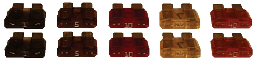 MFJ-11F20, ATO FUSE PACK, 2EA, 1,5,10,25,40 AMP