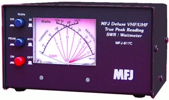 MFJ-817C, SWR/WATTMETER, 144/220/440 MHz, CROSS METER