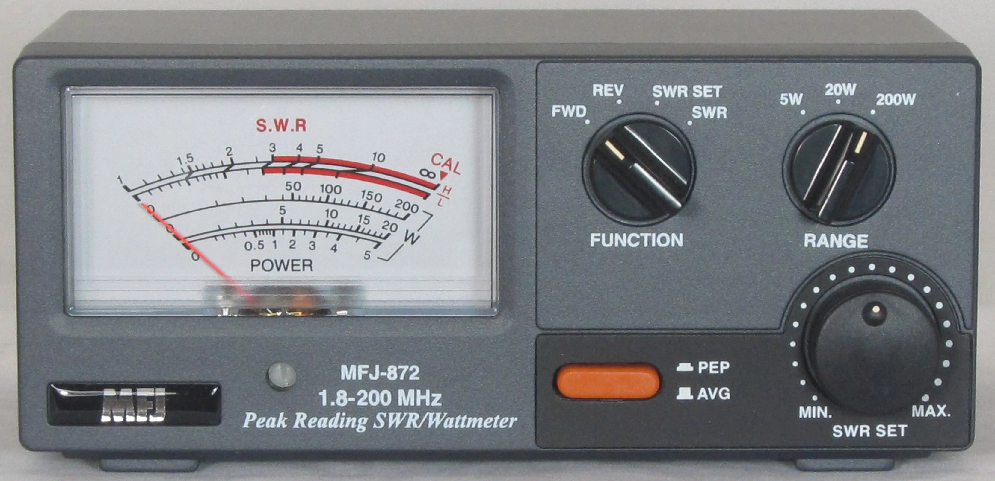 MFJ-872, WATTMETER, 1.8-200 MHz, 200 W
