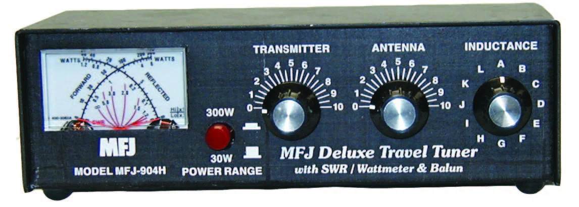 MFJ-904H, TRAVEL TUNER, 10-80M, 150W, MTR, BALUN