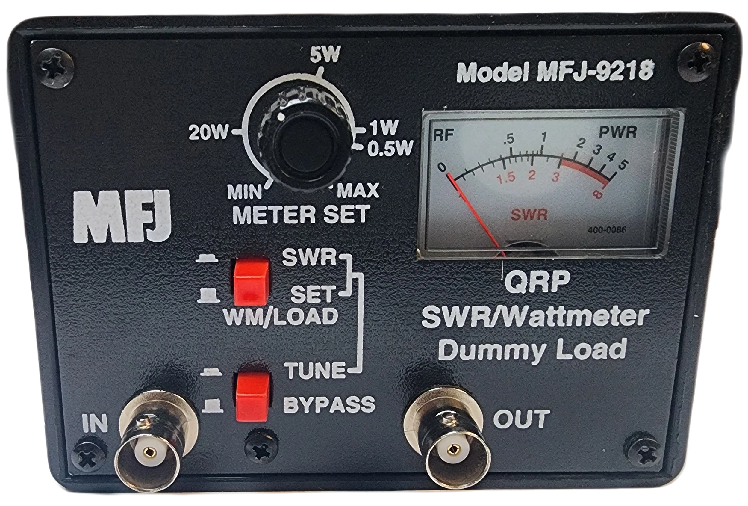 MFJ-9218, QRP POCKET SWR/WATTMETER, 5,30, 100 WATTS